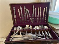 Boxed Set of Silver Plated Flatware