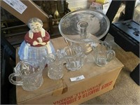 Miscellaneous Glassware & Cookie Jar