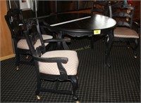Black Dining Table & 4 Chairs