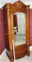 Beautiful Wooden Armoire w/mirror