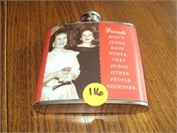Liquor Flask with Friends Saying NEW