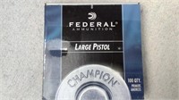 (100) Federal Large Pistol Primers No. 150