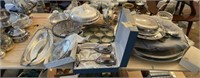 Large Lot of Miscellaneous Silver Plate