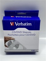 VERBATIM 100PACK CD/DVD SLEEVES