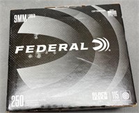 250 rnds Federal 9mm