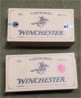 100 rnds Winchester .45 Colt
