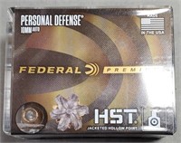 20 rnds Federal 10mm Defense Ammo