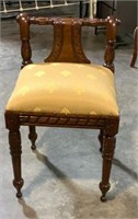 Wood Square Dressing Chair