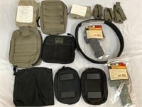 Military utility pouches magazine holders & more