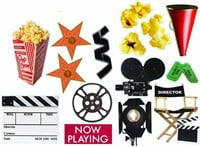 Pack of 4 EUREKA Movie Theme Deco Kit