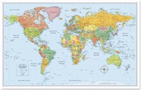 Rand McNally M-Series Full-Color World Map 50 x 32