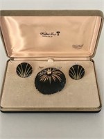 Vintage Napier Earrings & Complimentary Brooch