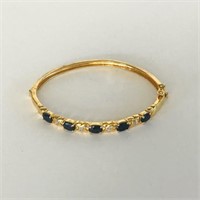 Gold Toned Hinged Bracelet