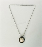 Silver Necklace with a Shell