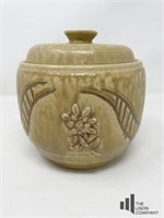 Handcrafted Pottery Vase with Lid