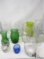 Assorted Glass vases