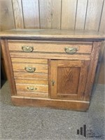 Vintage Chest with Ornate Pulls