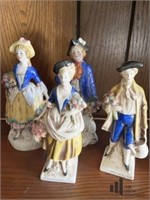 Victorian Man and Woman Figures