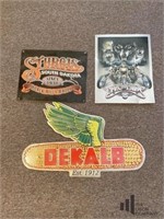 Motorcycle Themed Metal Signs