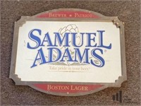 Mirrored Samuel Adams Sign