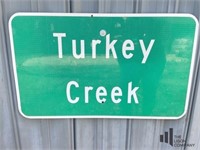 Turkey Creek Metal Sign