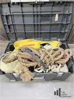 Tote of Ropes, Chains, and Straps