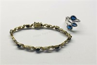 Sapphire Bracelet & Ring