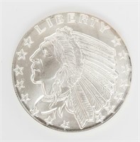 Coin Indian Head 1 Troy Ounce .999 Fine Silver Bar
