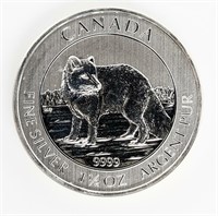 Coin Canada Fox $8 1.5 Troy Ounce .999 Fine Silver