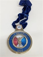 RARE 1966 NFL Ford PP&K 1st Place Award Medal