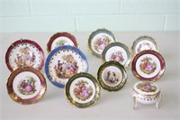 Limoges Small Collector Plates & Trinket Box