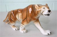 Large Hand Painted Tiger, Made in Czech, 14L