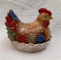 Ceramic Hen on the Nest