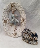 Victorian Clock and Wall Hanging