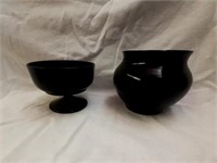 Dark Red Fostoria Vases