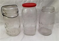 3 Vintage Jars incl. Mason's Patent 1858