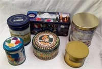 Box of Vintage Tins