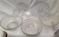 5 Pcs. of Clear Glassware