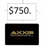 Axxis Motorsports - $750.00 in Gift Cards
