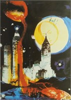 Dali "Manhattan" Color Photomechanical Print