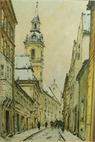 Stanislaw Okulicz "Brzeg" Oil on Canvas