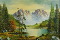"Majestic Mountain" Oil on Canvas