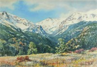 Sharon Hults "Moraine Park" Watercolor on Paper