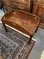 Butlers coffee table solid mahogany