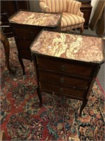 Pair antique French and tables