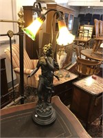 Art nouveau style lamp