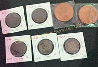 Collectable Pennies: 1813, 1846, 1848, 1852, 1965