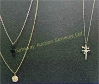 Costume Jewelry Necklaces 3  - Cross 1 Medallion