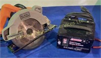 Black & Decker 7 1/4 Circular Saw, Battery Charger