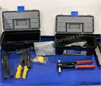 Plastic Tool Boxes with Rivets and Rivet Gun